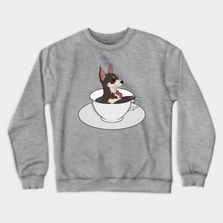 Funny Chihuahua Puppy A Cup of Chi Crewneck Sweatshirt